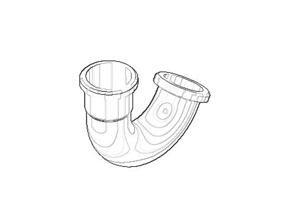 DORNBRACHT Rohr für Geruchverschluss ERSATZTEILE 092823029 122 x 96 x 42 mm chr gebürstet, 092823029-93 Galeriebild 1